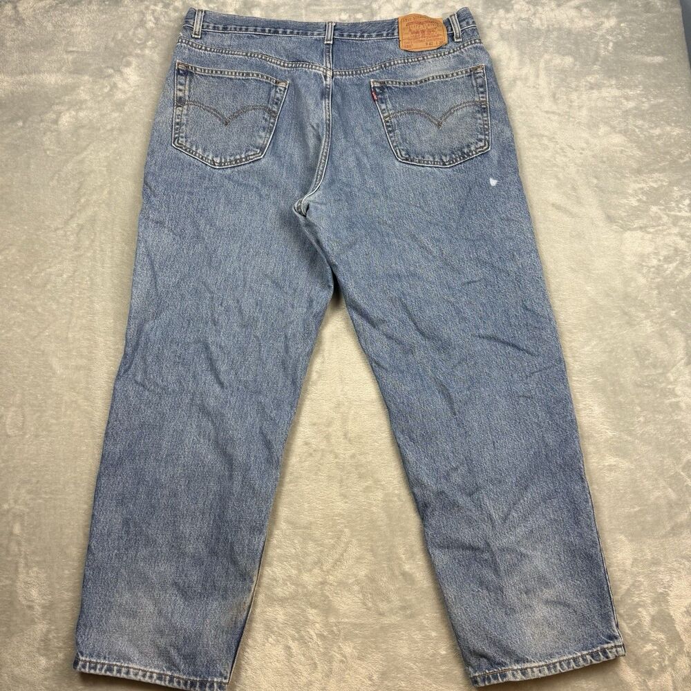 Vintage 90s Levi’s 550 Relaxed Fit Jeans Mens 42x30 Blue Denim Made in Mexico